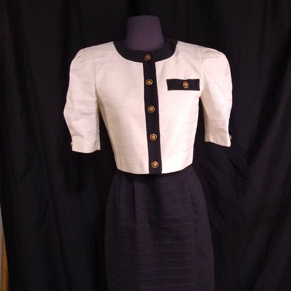 David Warren Black and White Dress Suit - Picture 1 of 6